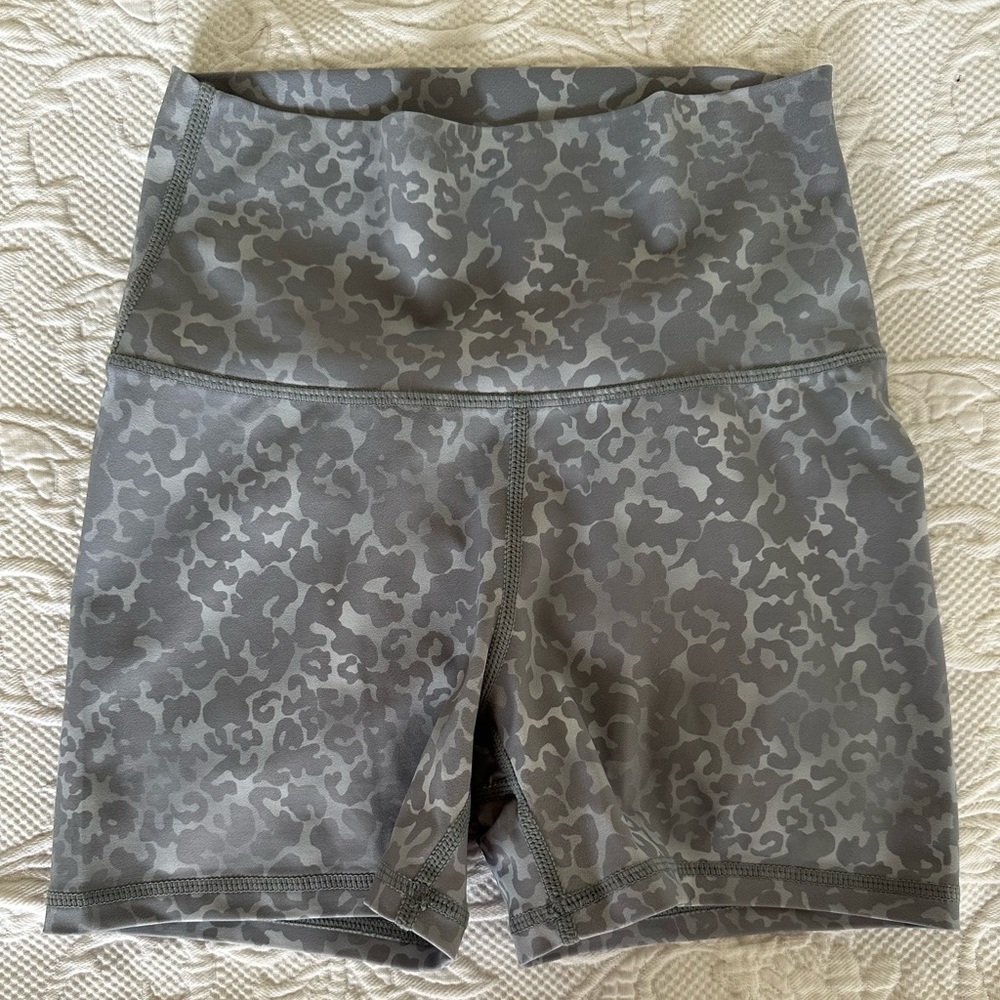 Leopard gym shorts